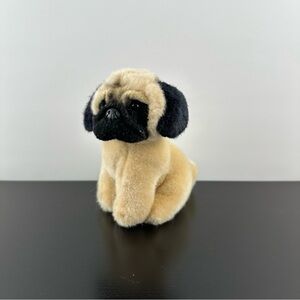 Vintage Russ Pig Dog Plush Stuffed Animal Small Mini 6” Sitting